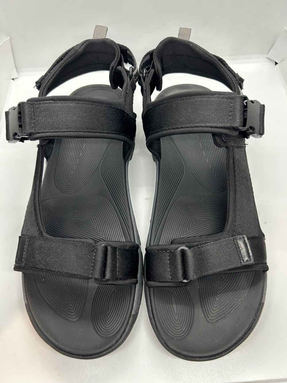 Ozark Trail Black Adjustable Strappy Outdoor Sandals - Men's Size 13